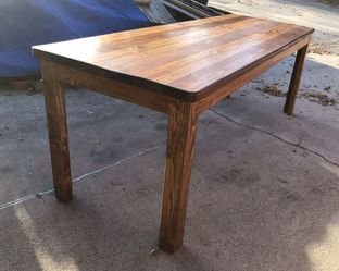 Redwood / Pine Dining Room Table