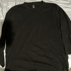 h and m black long sleeve