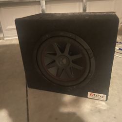 Car Subwoofer in Enclosure + Amp (DS18)