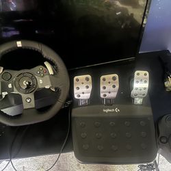 Logitech 920 racing wheel xbox with shifter 