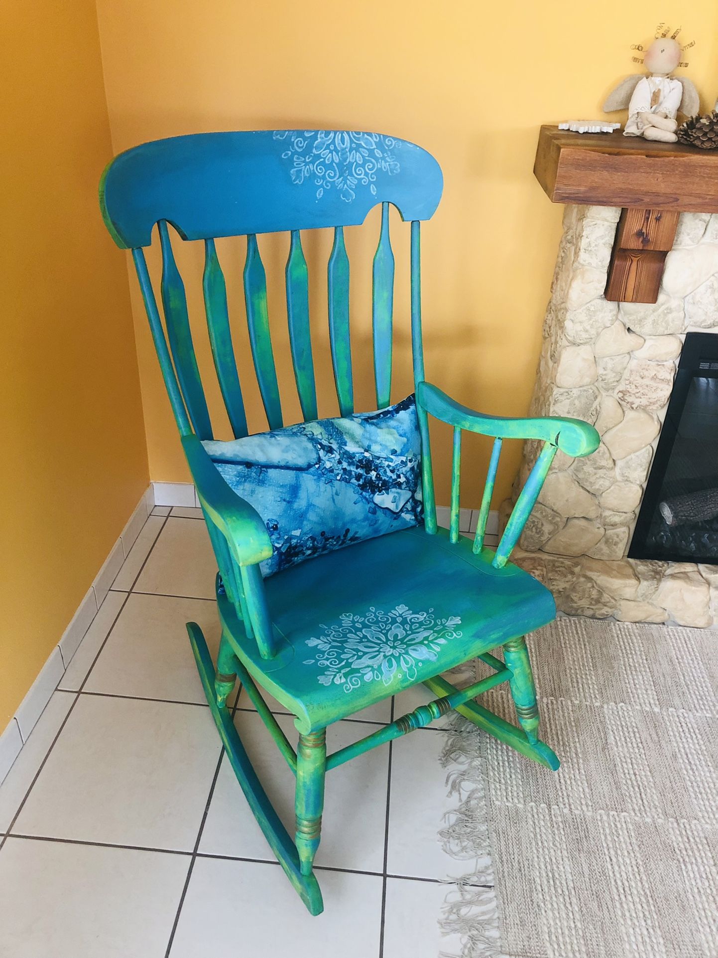 Rocking Chair - Hand Painted - Indoor/Outdoor