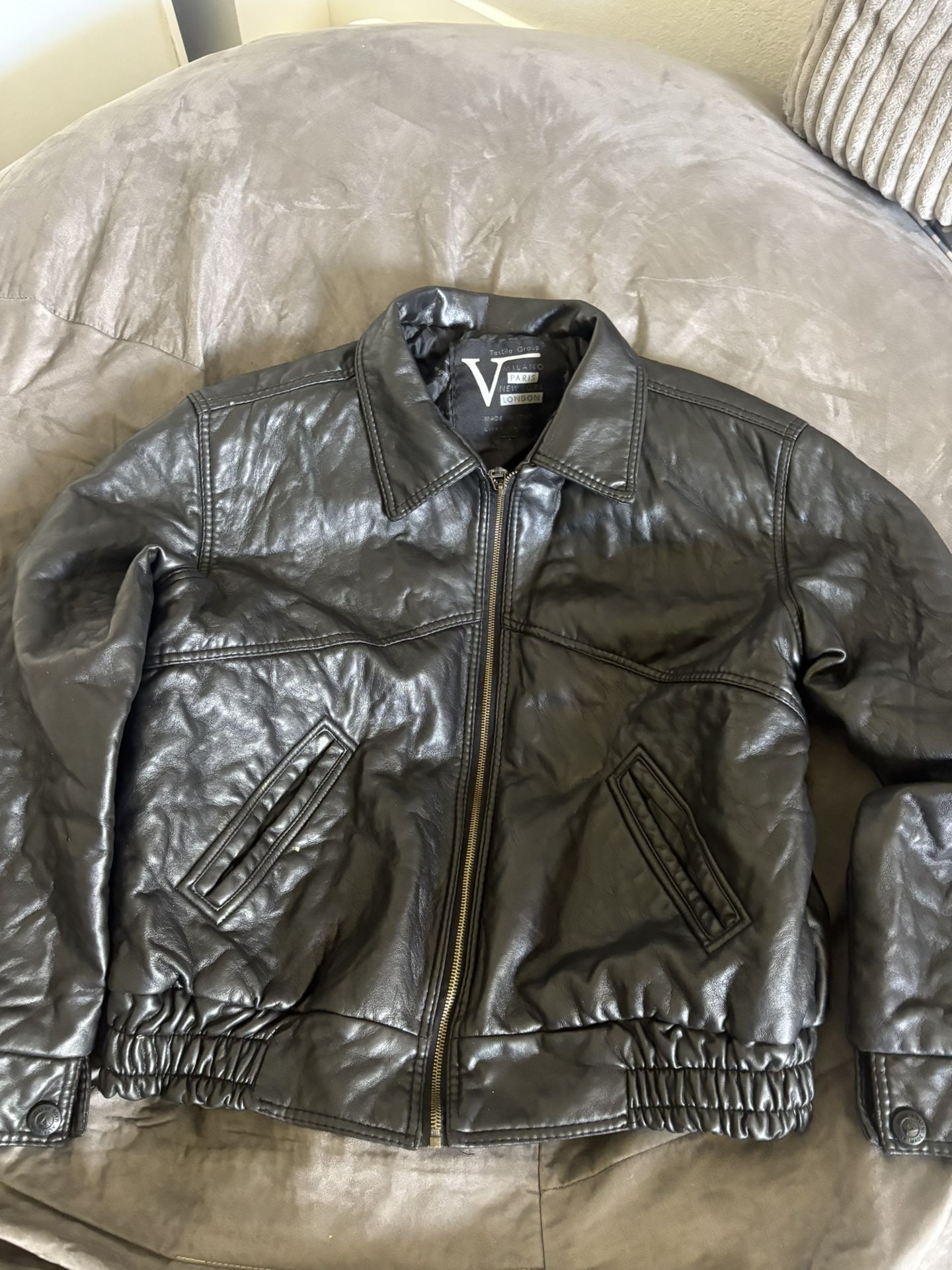 V Milano leather Jacket (real Leather)