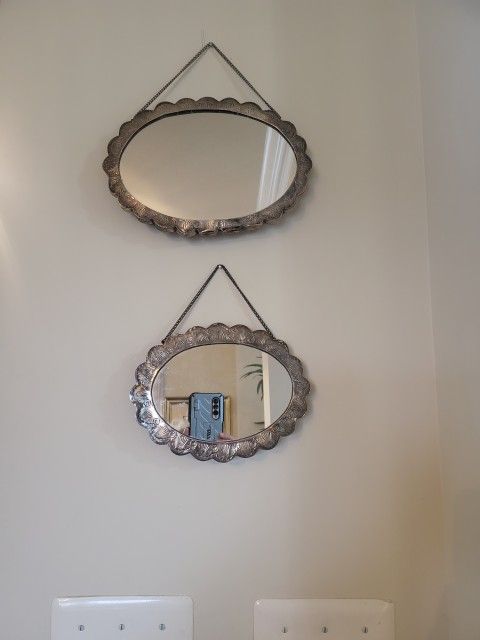 Silver Turkish Antique mirrors