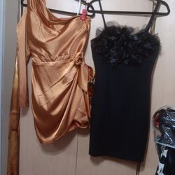 2 Short Fancy Dresses Sz M & 6 $72 OBO 