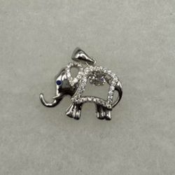 925 Moissanite Mini Elephant Pendant