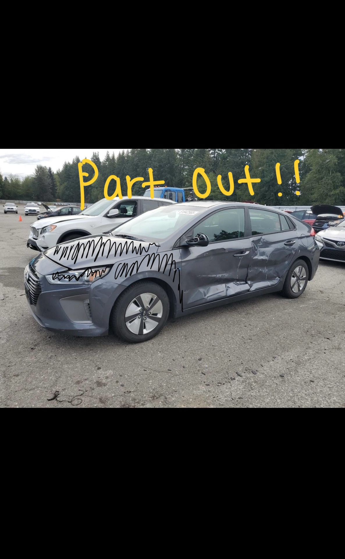 2019 Hyundai ionic Hybrid Part Out