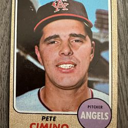 1968 Topps Pete Cimino #143 California Angels Baseball Card
