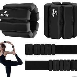Wrist Ankle Weights for Women Men, Leg Arm Wrist Weights Bangles 1lb*2 1.5lb*2 2lb*2Wearable Weights Pilates Weighted Bracelet for Strength Training W