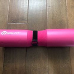 Pink Foam Barbell Pad / Squat Pad Home Gym Workouts Weightlifting 