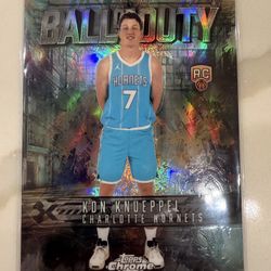2025-26 Topps Chrome - Ball of Duty Kon Knueppel #BD-23 Teal Refractor /199 (RC)