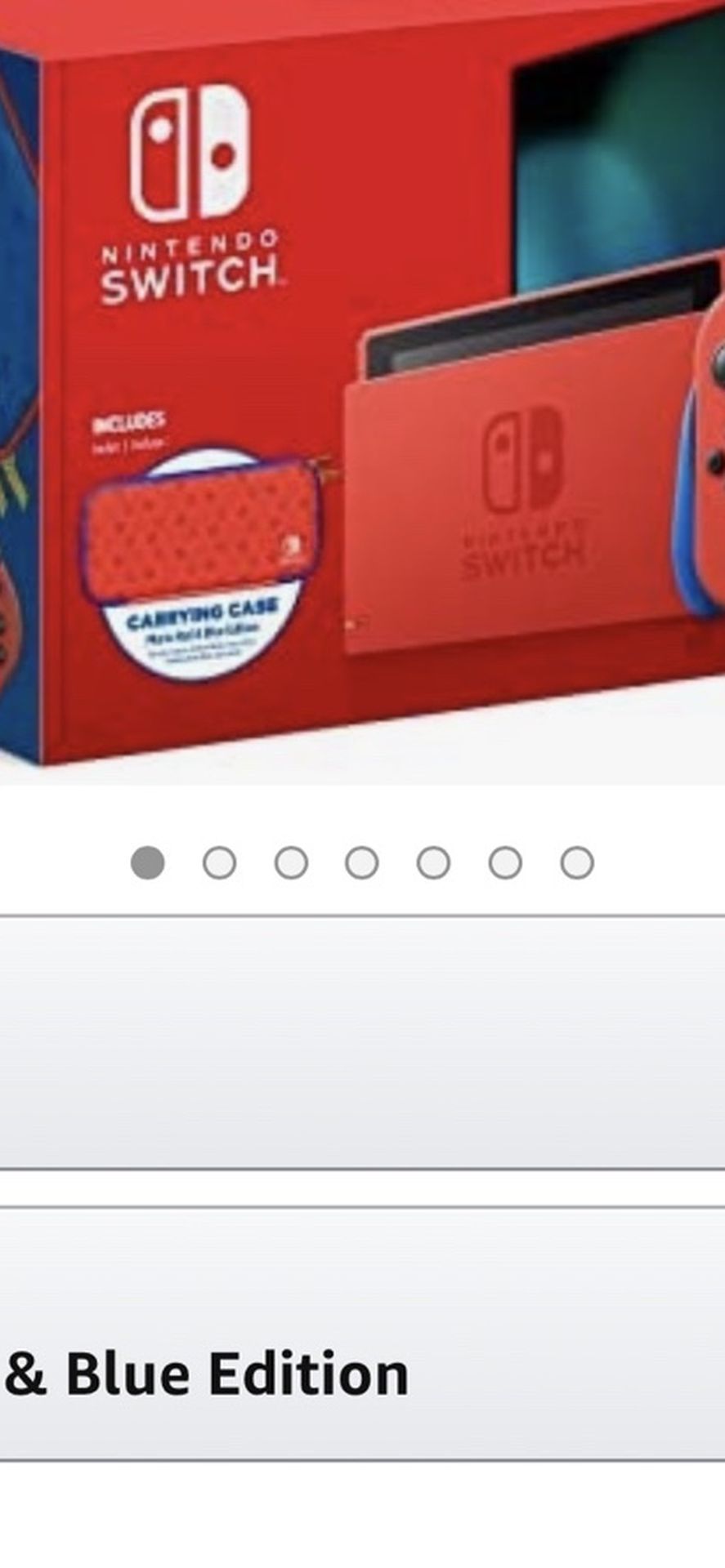 Nintendo Switch Mario Red & Blue Edition