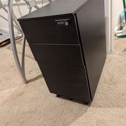 2 Locking Rolling File Cabinets