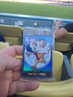 One Piece x dodgers Game Night collab card