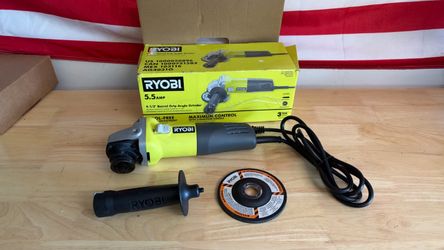 New Ryobi 4 1/2 Inch Angle Grinder