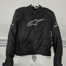 Alpinestars T-Faster Air Vented Textile Motorcycle Jacket - Excellent Condition. Black/Gray, Size: L