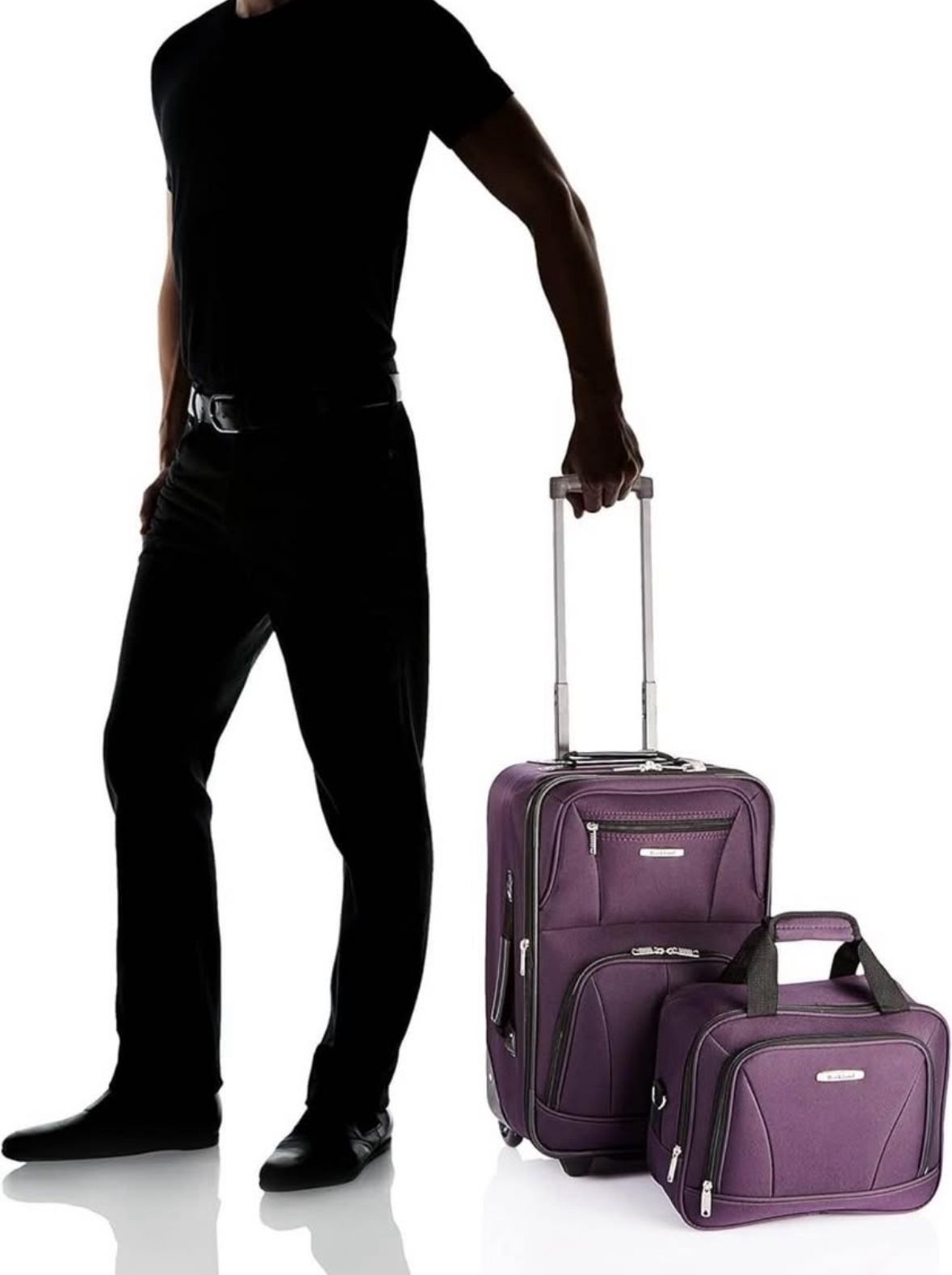 Purple Luggage Set