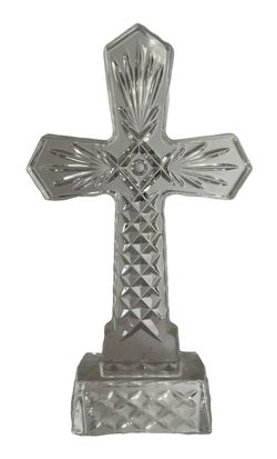 Waterford Holy Crystal Cross sculpture