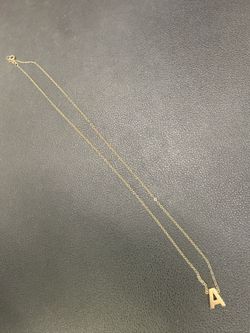 14k Initial  Necklace