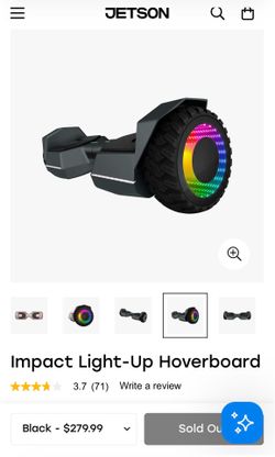Jetson Impact Hoverboard - Black