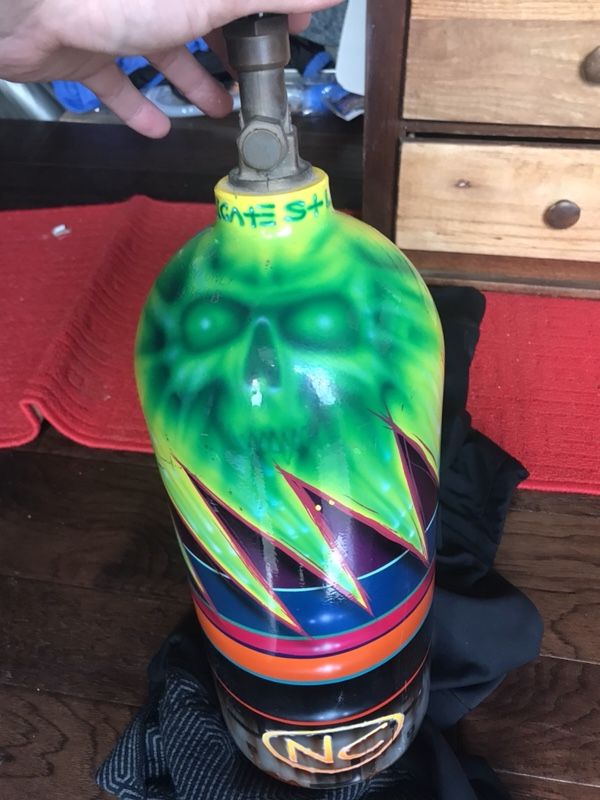 Custom painted Nos tank nitrous oxide system tank (empty) for Sale in