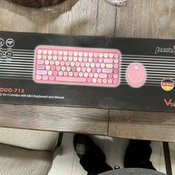 Pink Wireless Keyboard 
