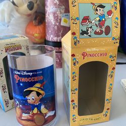 (N108) Vintage Disney Pinocchio Tumbler With Original Box