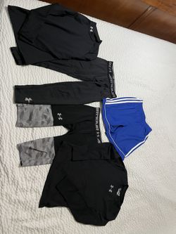 Boys Youth Small Under Armour & Adidas -like New