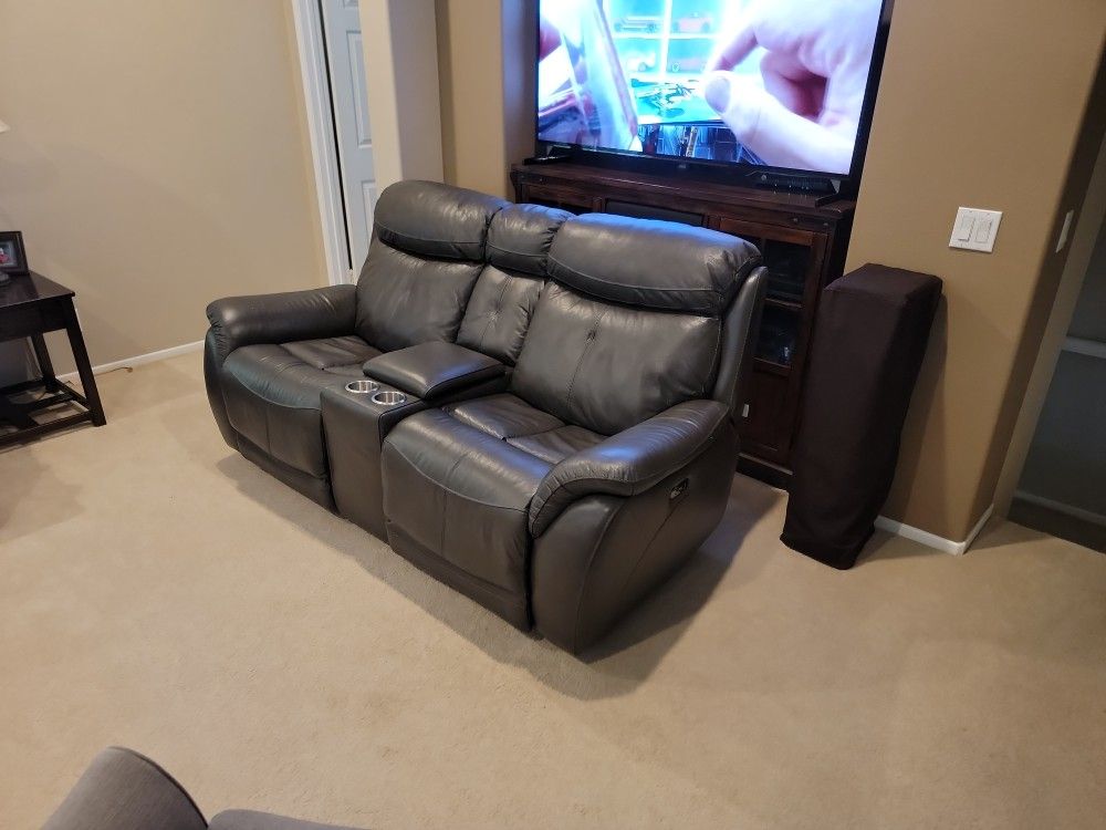 Electric Reclining Leather Sofa/couch