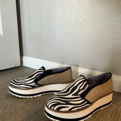 Zebra Slide Shoes (size 8)
