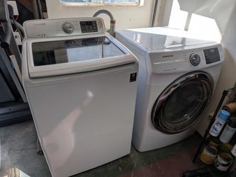 Samsung Top Load Washer and Electric Dryer