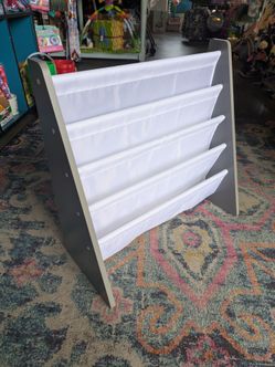 Kids toddler Montessori face out fabric sling bookcase book shelf shelf shelves