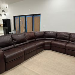 Sectional Leather Recliner