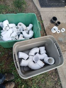 PVC plumbing Union's and assortment of plumbing things