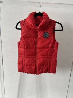 Abercrombie Kids Red Puffer Vest