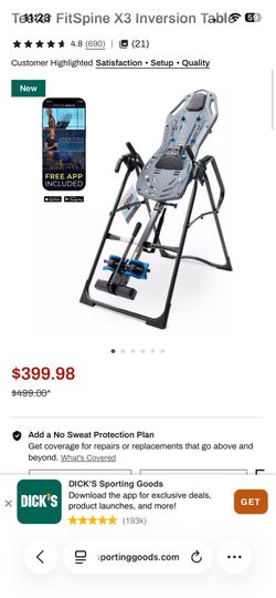 Teeter FitSpine X3 Inversion Table