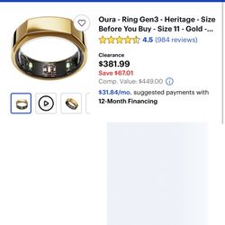 Oura Ring Heritage Gen 3 