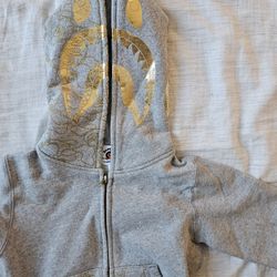 Bape Kids Shark Zipup Sz 100cm Fits 1-2 Years Old 