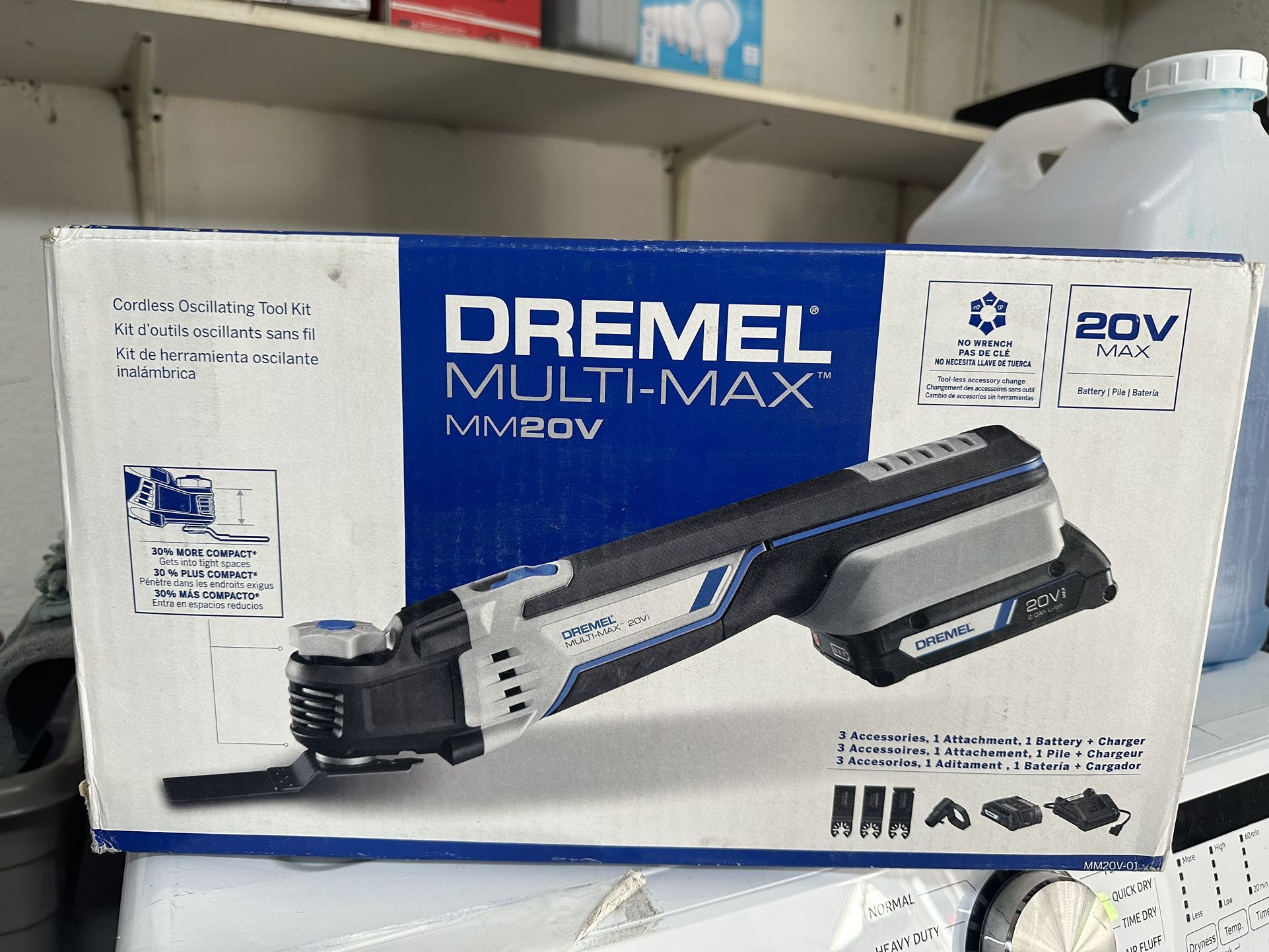 Dremel Multi-Max Cordless Oscillating Tool Kit w/ Battery, 20V Dremel MM20V-01