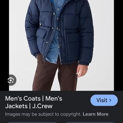 Jcrew Puffer Jacket Size Small