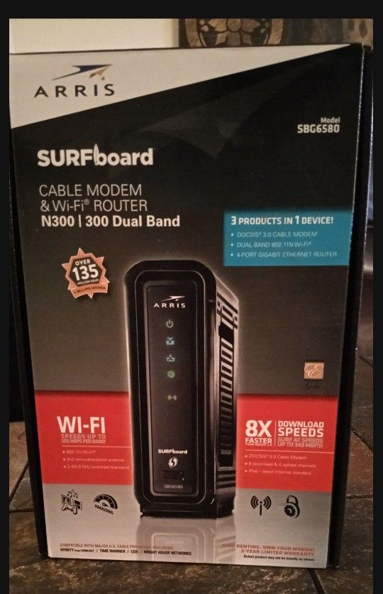 ARRIS SURFboard Modem & Wi-Fi Router