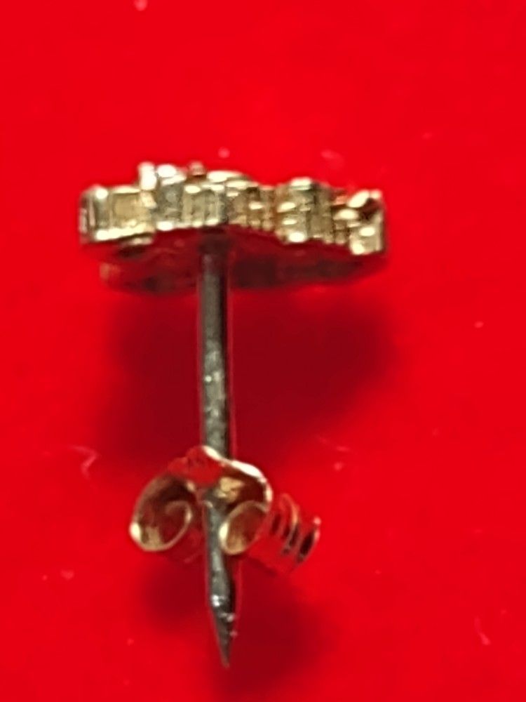 14kyellow Gold Single Earring With Diamond Natural