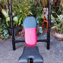 WEIDER  PRO  ADJUSTABLE  BENCH  PRESS  BENCH 
   •  ALSO HAVE STEEL & RUBBER DUMBBELLS  • BUMPER PLATES •  STEEL OLYMPIC PLATES • STANDARD PLATES •  5