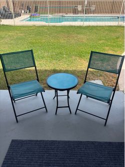 Patio table and chairs