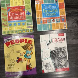 Kids Drawing Books. Usborne. Top 2 Look New No Writing. 