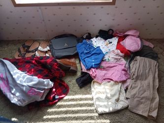 Clothes,shoes and purses everything selling together
