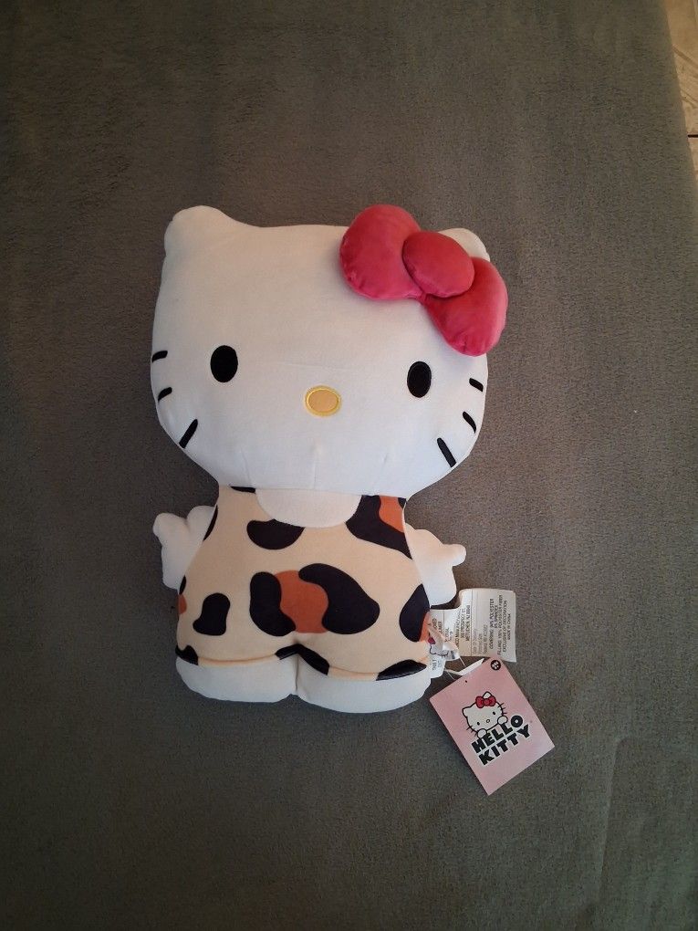 Hello Kitty Plush Blanket with Travel Comfort Pillow And Plush Toy