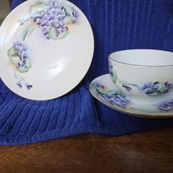 Noritake Cup & Saucer With Dessert Plate