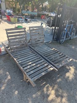 All wood Pool/yard chairs