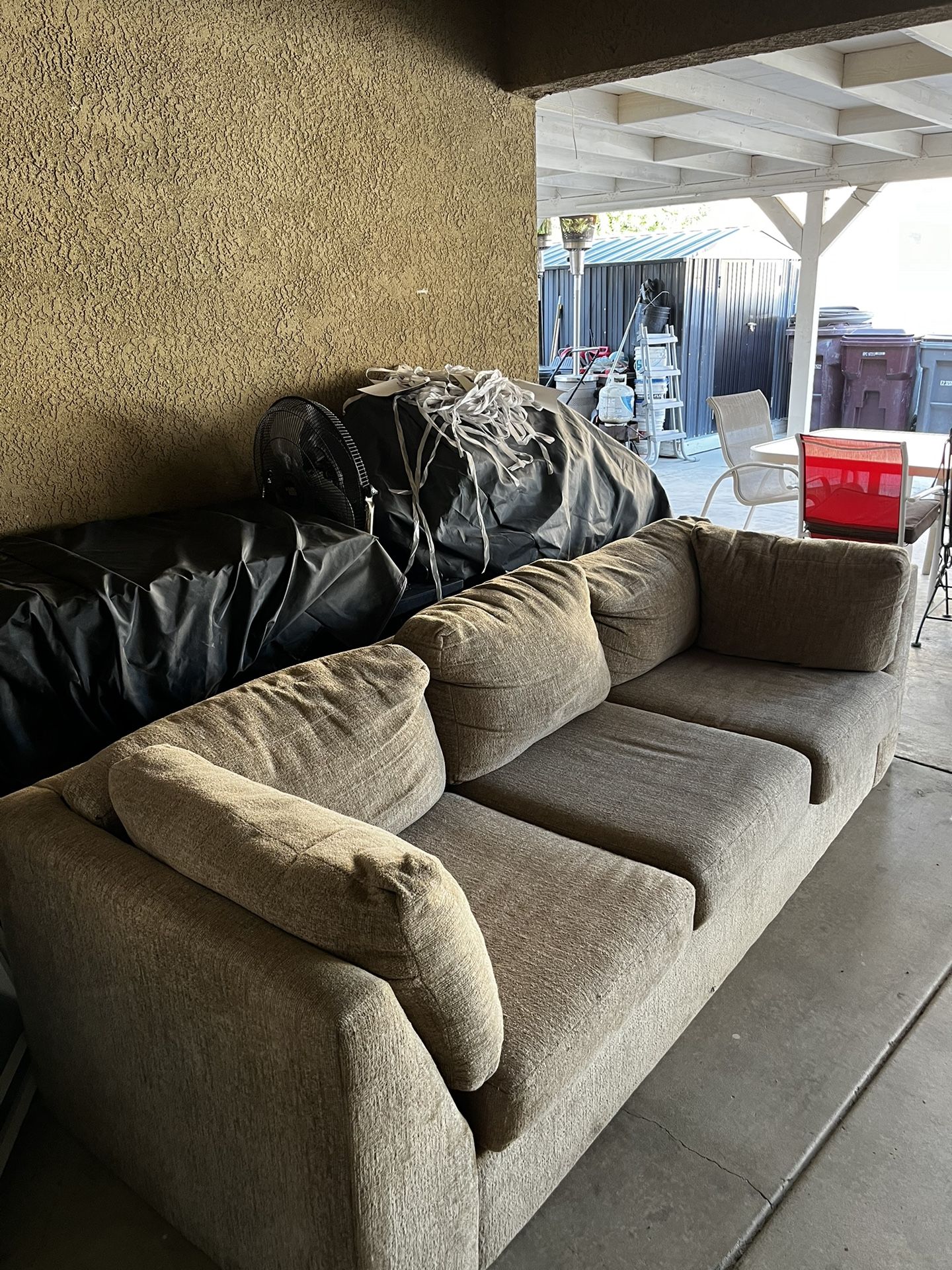 3 Piece Tan Couch Set 