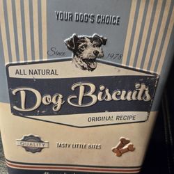 Dog Treats Retro Decorative Storage Container 